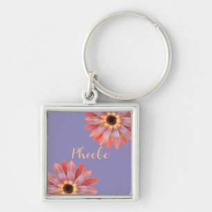 Colorida Gerbera Daisy Chaveiro