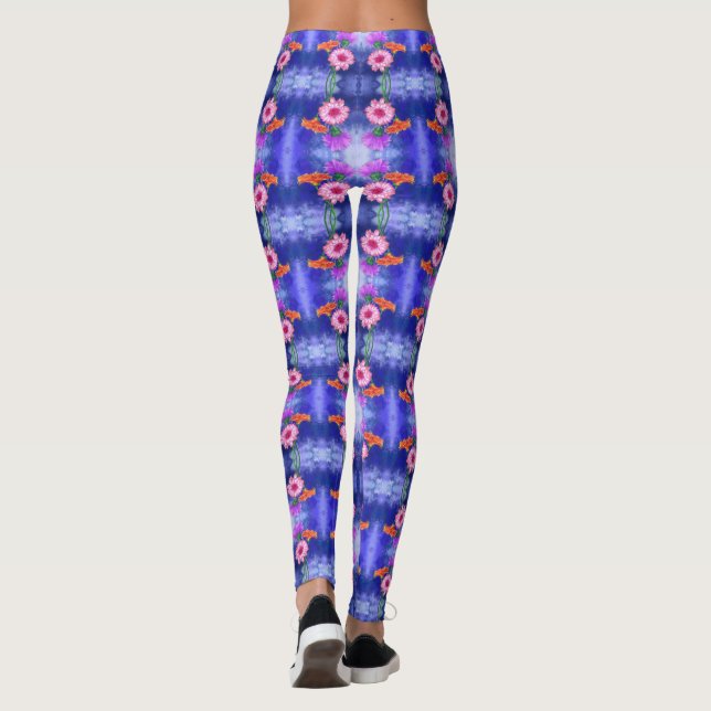 Colorida Gerberas Leggings (Verso)