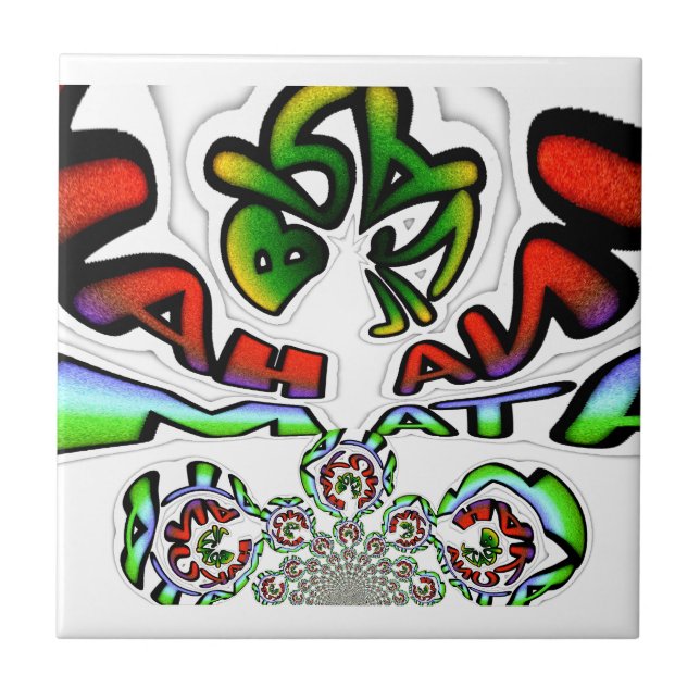 Colorida Hakuna Matata Grafite Art (Frente)