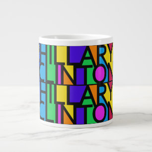 Colorida Hillary Clinton 2016 canecas