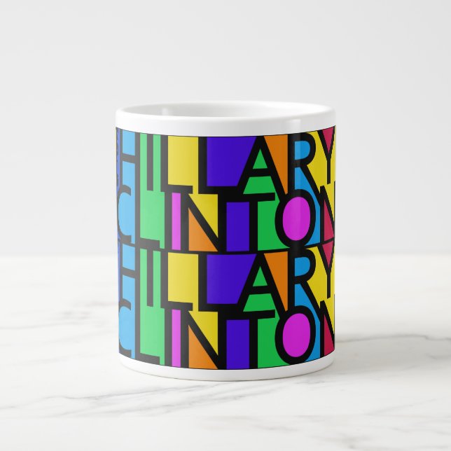 Colorida Hillary Clinton 2016 canecas (Frente)