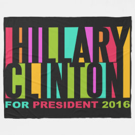 Colorida Hillary Clinton 2016 cobertores de velo