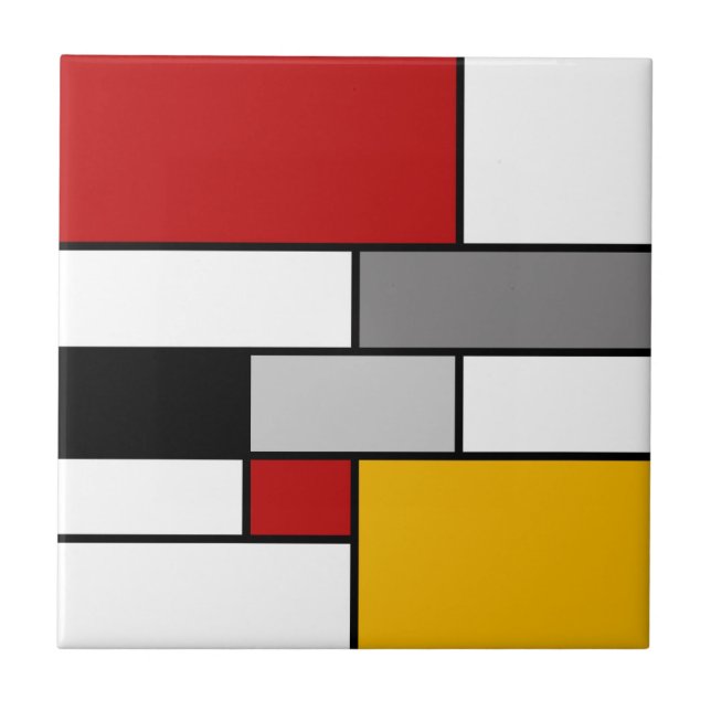 Colorida inspiração Mondrian (Frente)
