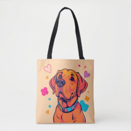 Colorida Labrador Dog Art Bolsa