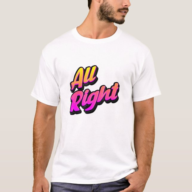Colorida legal Todas as Cotações Diretas Camisetas (Frente)