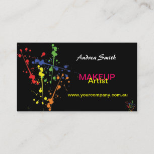 Colorida Makeup Artist Cartão de visita