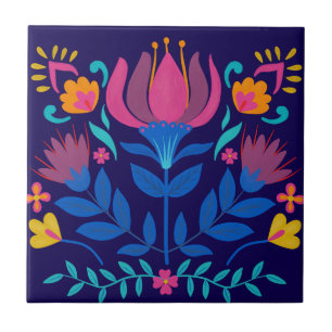 Colorida Mexicana Folk Art Floral