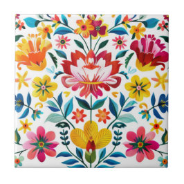 Colorida Mexicana Folk Art Floral