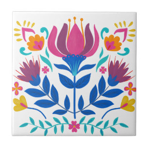 Colorida Mexicana Folk Art Floral