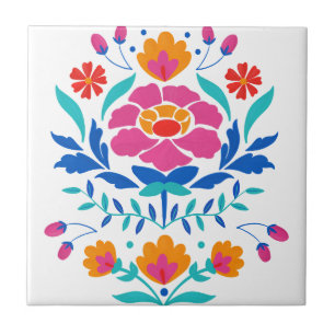 Colorida Mexicana Folk Art Floral