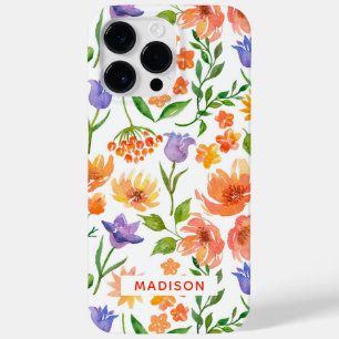 Colorida Moderna de Aquarela Floral Personalizada