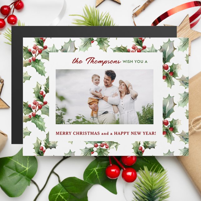 Colorida Natal Festivo Holly, Uma Foto (Criador carregado)