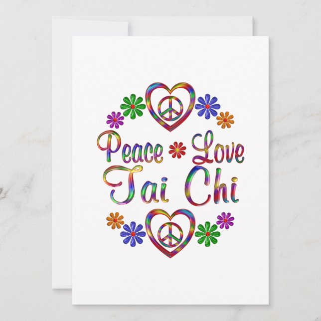 Colorida Peace Love Tai Chi (Frente)