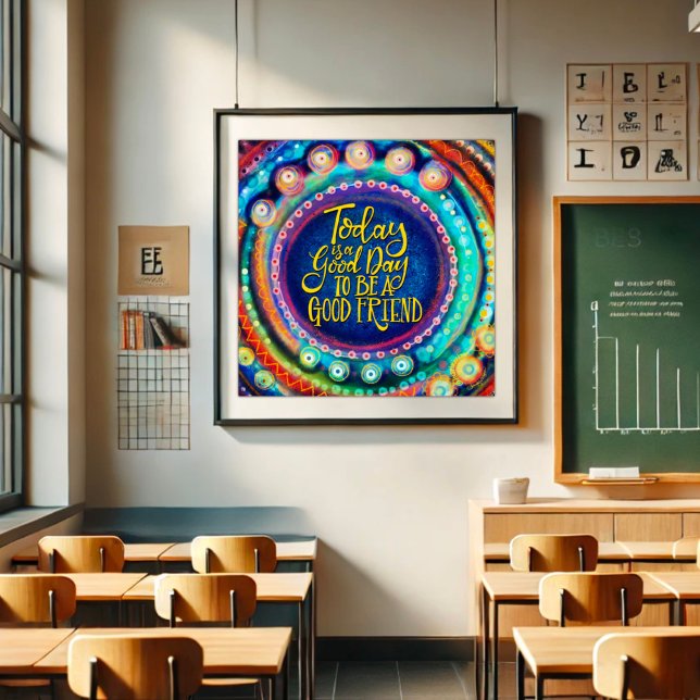 Colorida Poster de Inspirividade Moderna de Boa Am (Criador carregado)