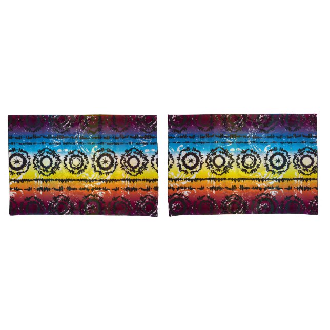 Colorida Tie Dye Batik Design (Frente - conjunto)