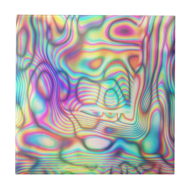 Colorida Trippy Holo Holographic (Frente)