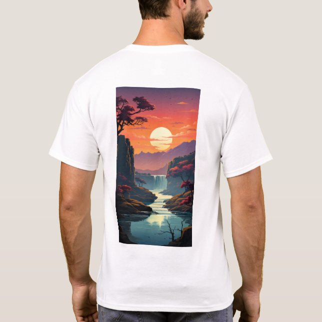 Colorida Victoria Fala A Camisa Do Zimbábue (Verso)