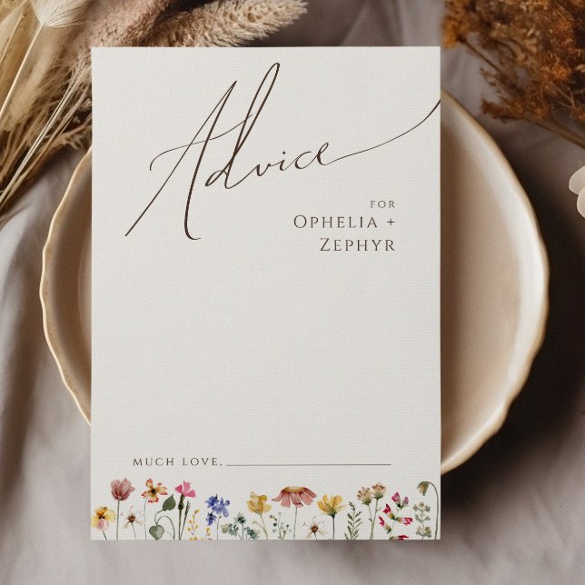 Colorida Wildflower | Cartão de conselheiro para c (Criador carregado)