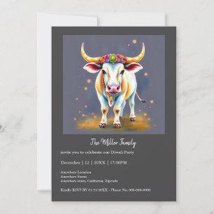Coloridas Vacas de Diwali em Disfarces Festivos