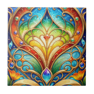 Colorido Azulejo cerâmico árabe