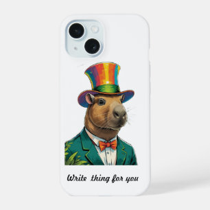 Colorido Capybara Elegante Cartola Capinha para iP
