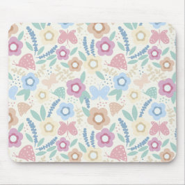 Colorido Design de Mouse Pad Botânico