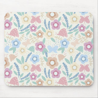 Colorido Design de Mouse Pad Botânico
