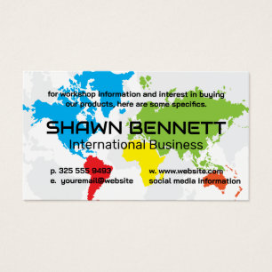 Colorido Mapa do Mundo