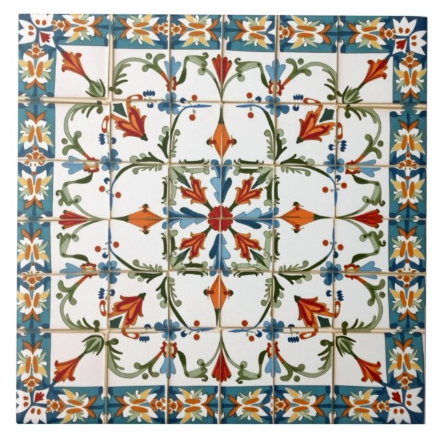 Colorido,marroquino,mosaico, (Frente)
