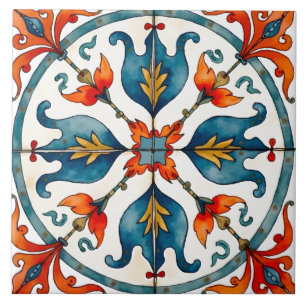 Colorido,mediterrânico,mosaico,