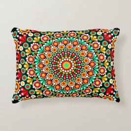 Colorido Padrão Mandala Almofadas de Lançar Boho