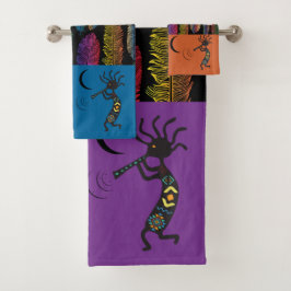 Colorido Sudoeste de Kokopelli Bath Toalha