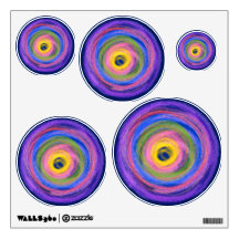 Colorido vibrante centering Círculos Aquarela -