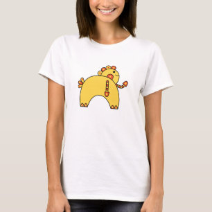 Coloridos camisetas de personagens bonitinhos kawa