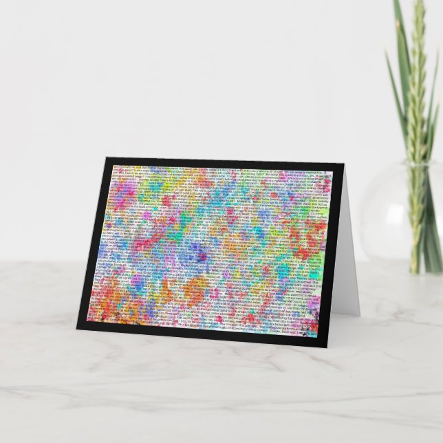 Coloridos Ramblings o cartão (Frente)