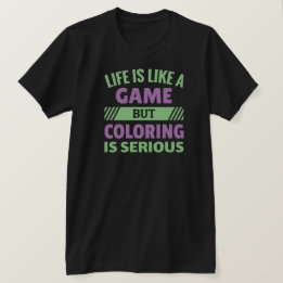 Colorir é sério - Camiseta de Fã de Colorir Divert