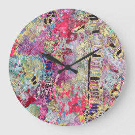 Colorir Vibrante do Relógio de Parede do Padrão de