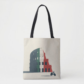  Colosseum Tricolore Shoulder Tote - Vespa Italian