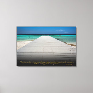 Colossianos 3:12 Bíblia Cristã Arte Versa Canvas