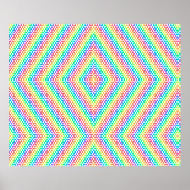 colourful poster design features a vibrant rainbow (Frente)