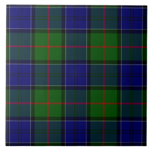 Colquhoun tartan xadrez verde azul
