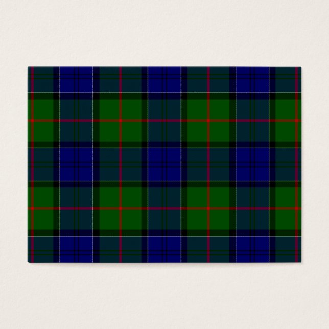 Colquhoun tartan xadrez verde azul (Frente)