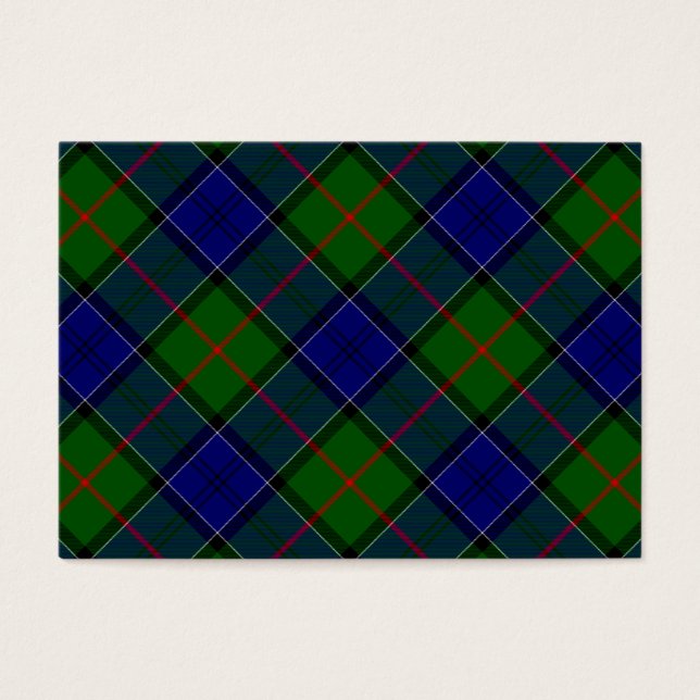 Colquhoun tartan xadrez verde azul (Frente)