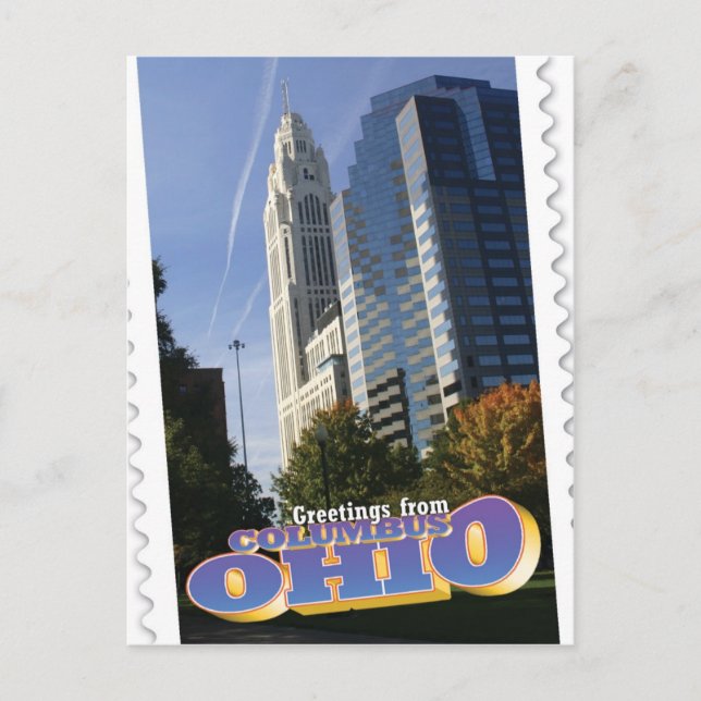 Columbus, cartão postal de Ohio (Frente)