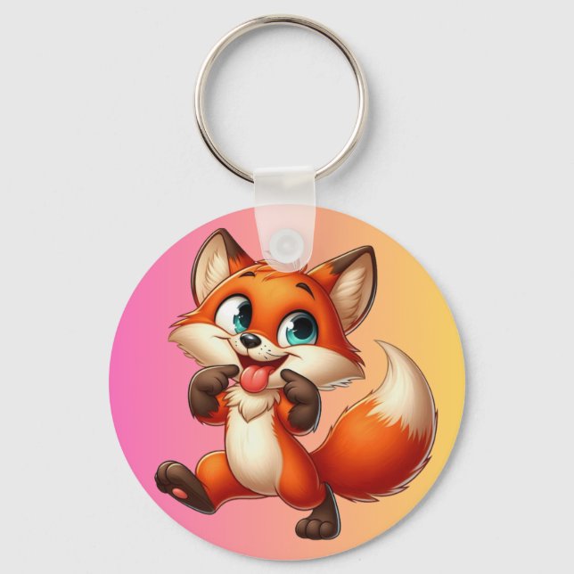 Columbus Day Fox Chaveiro (Frente)