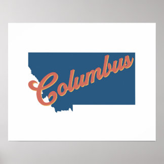 Columbus, impressão do estado de Montana