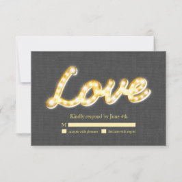 Coluna de Cinzas RSVP Luzes de Marquee