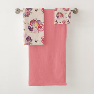 Coluna De Toalhas De Banho De Jardim De Borboletas