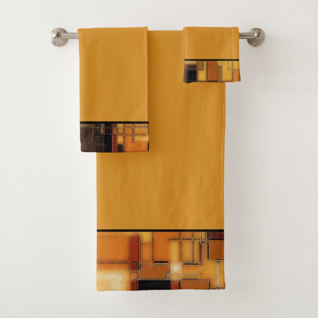 Coluna de toalhas geométricas de queda (Insitu)