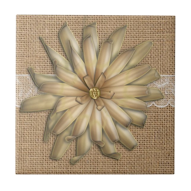 Coluna E Flor De Latão (Frente)